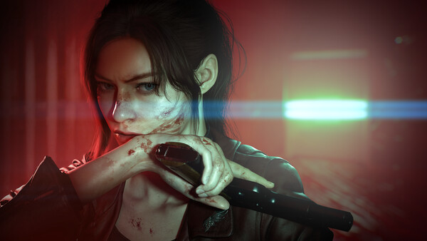 Official Resident Evil Veronica screenshot featuring Claire Redfield