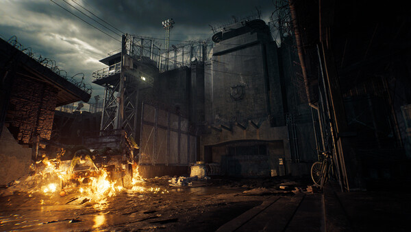 Official Resident Evil Veronica screenshot showing an exterior setting